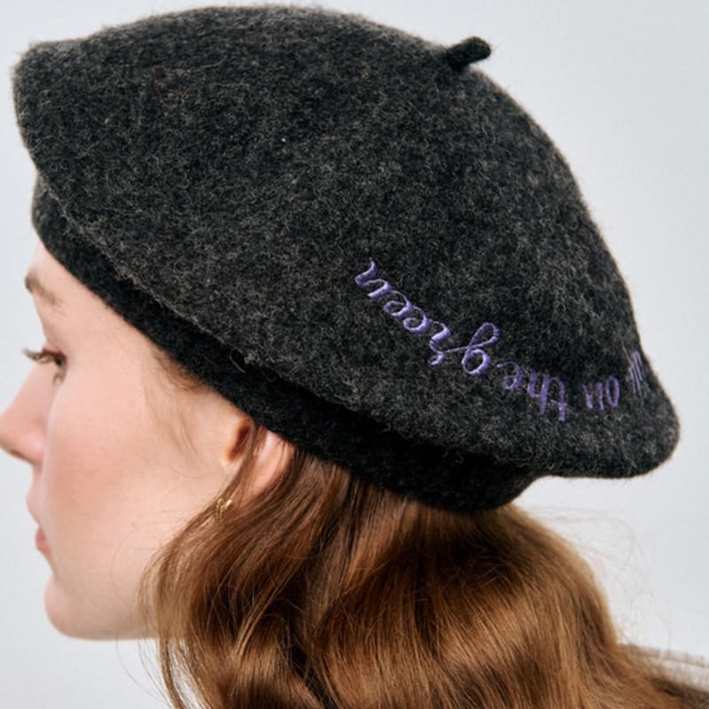 Le Sonnet Sporty Beret_Grey