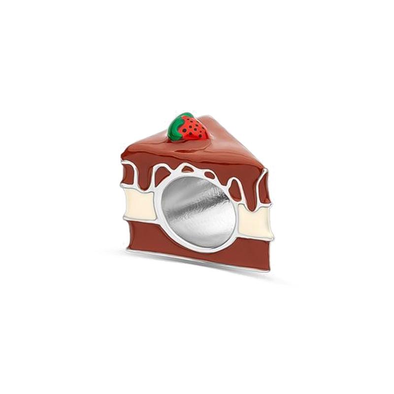 Latest Copper Love Rubik'S Cube Cake Cup Battery Charm Pendant Bead Fit For Original Bracelet Diy Women'S Boutique Jewelry