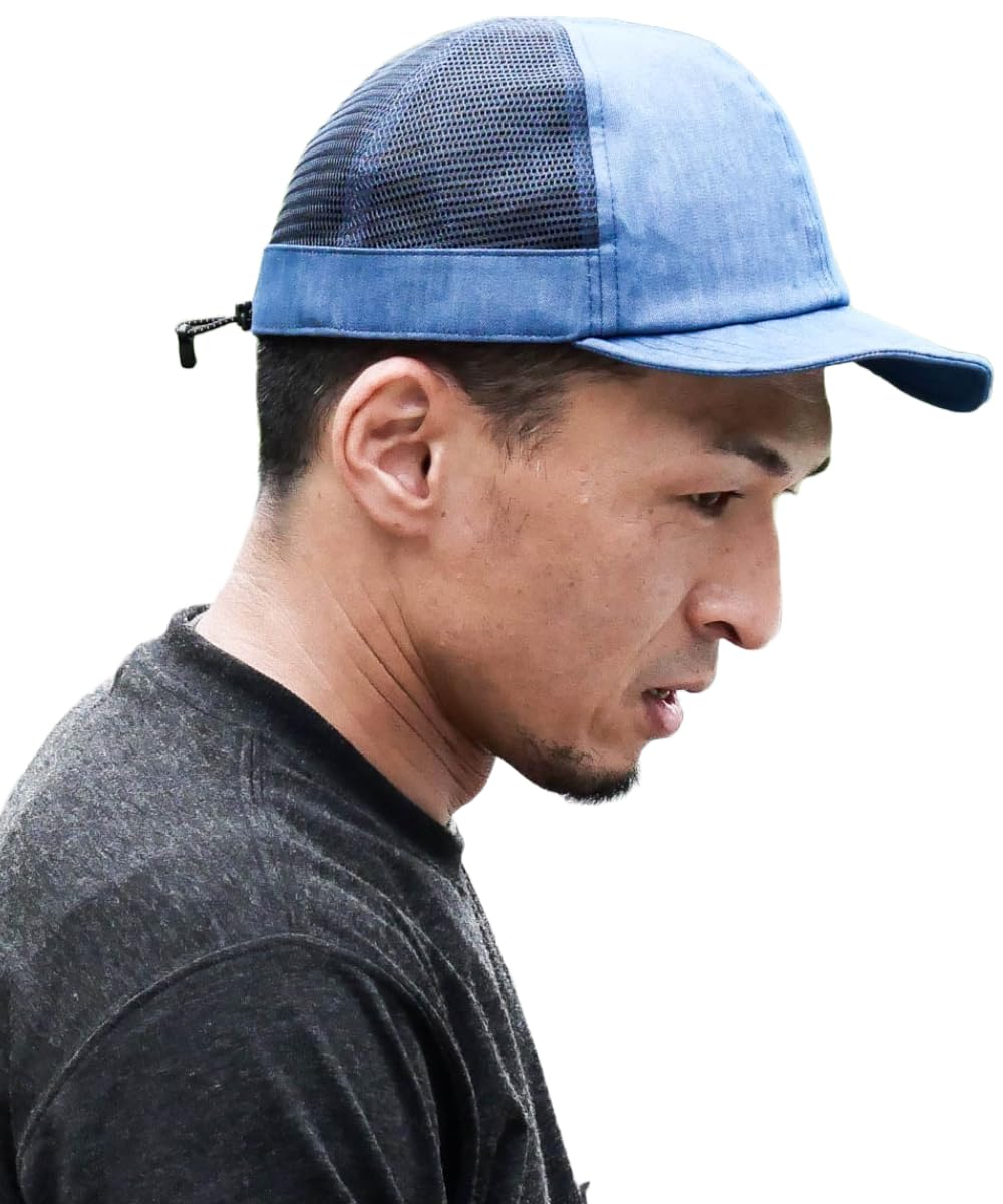 

[Nakota] Кепка-сетка Coolmax [Индиго Размер XL 59см 62см] Шляпа для мужчин и женщин, Летняя, Большого размера, Глубокая, Прохладная, Не потеющая, Быстросохнущая, Спортивная