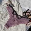 Wildness Sexy Lace Tanga Panties for Women, Low Waist Hollow Out Cross-Back Breathable Underwear