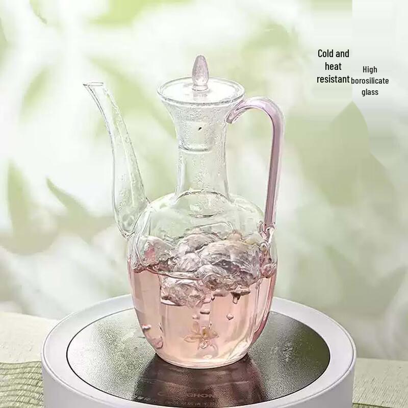 Zestaw żaroodpornego szklanego czajnika