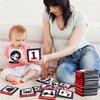 26pcs/set Baby Cloth Book Soft Flash Cards with Cloth Storage Bag Graphic Alphabet Digital Cognition Toys Baby Educational Card
