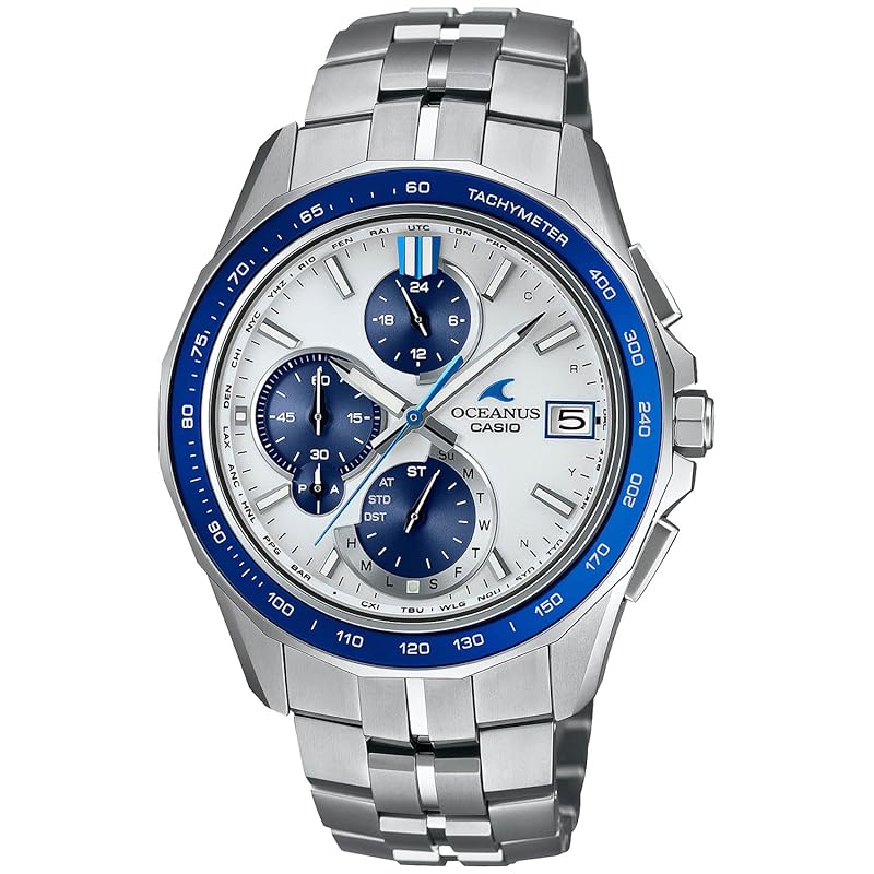 

[Casio] watch Oceanus [] made in Japan Manta Equipped with Bluetooth radio solar sapphire glass OCW-S7000D-7AJF men s silver