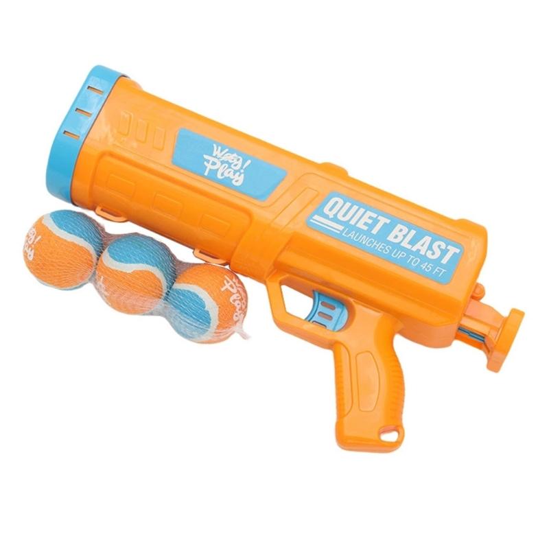 Автоматический метатель мячей для собак Проекторы для теннисных мячей Для активных игр Запуск на большие расстояния Бесконтактная система перезарядки 1