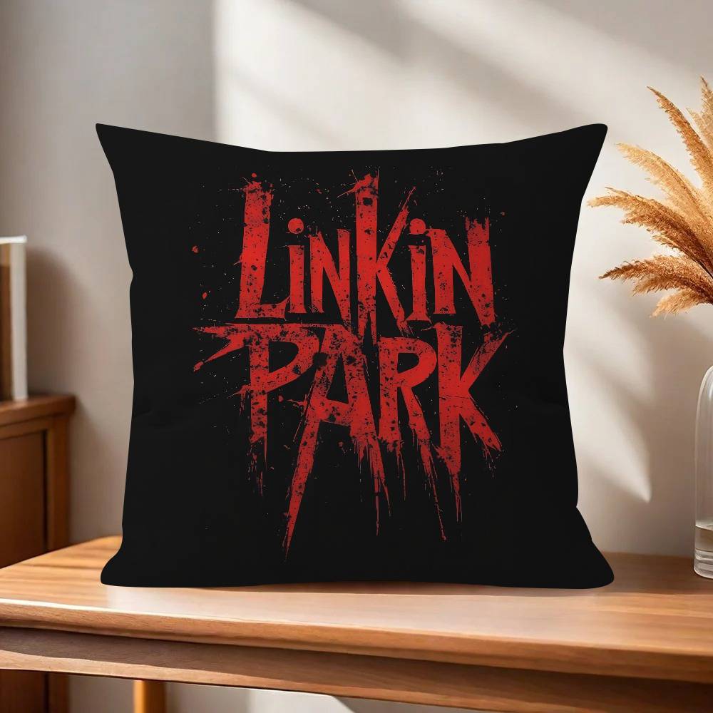 Band L-Linkin From logo P-Park   Personalized Pillow Dust Cover Bedroom Kids Party Decoration Pillowcase Birthday Children Gift