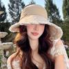 Korean Style Sun Protection Cap Wide Brim Beach Hat Women's Sun Visor Hats  Casual Wear