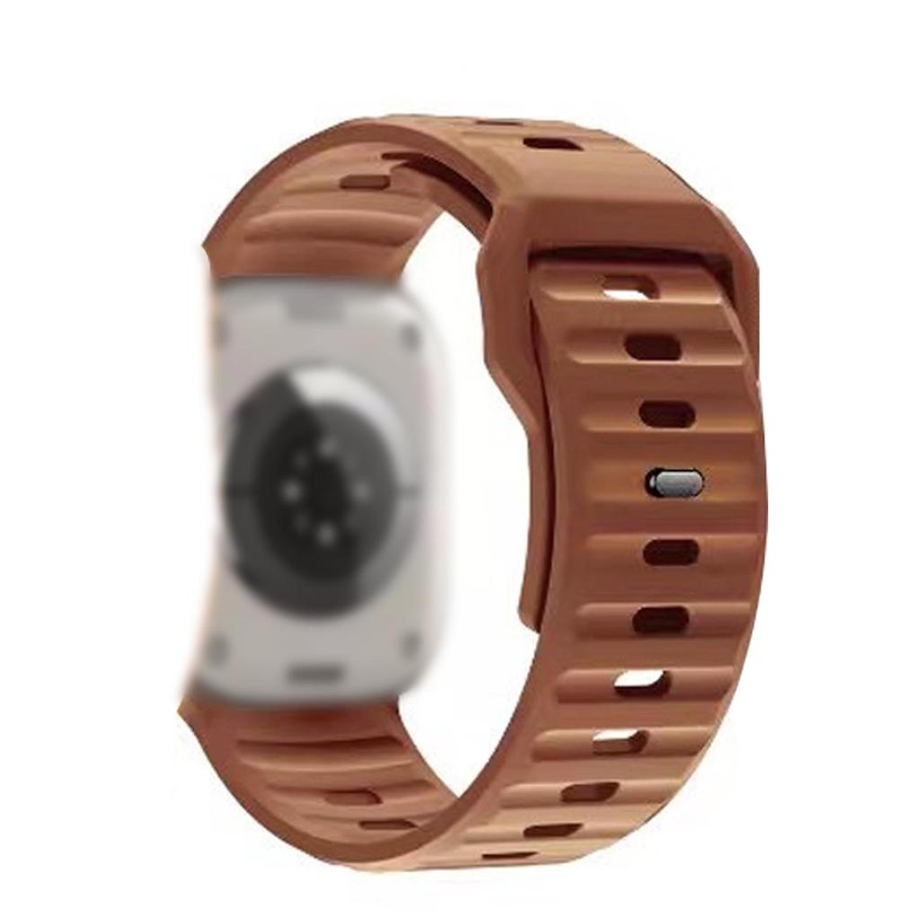 iWatch 7 Diamond Buckle S9 Silicone Strap with Wave Pattern for Apple Ultra Watch