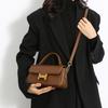 Square Bag Female Autumn And Winter New Buckle Fashion Simple Texture Single Shoulder Crossbody Bag This Year'S Popular Handbag