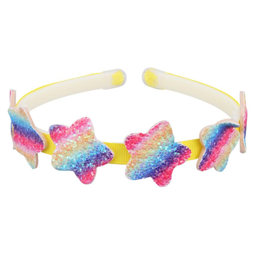 2025 Spring New Baby Headband, Gradient Sequin Star Cute Hair Accessory, Hair-Friendly Non-Slip Hoop, Perfect for Little Girls