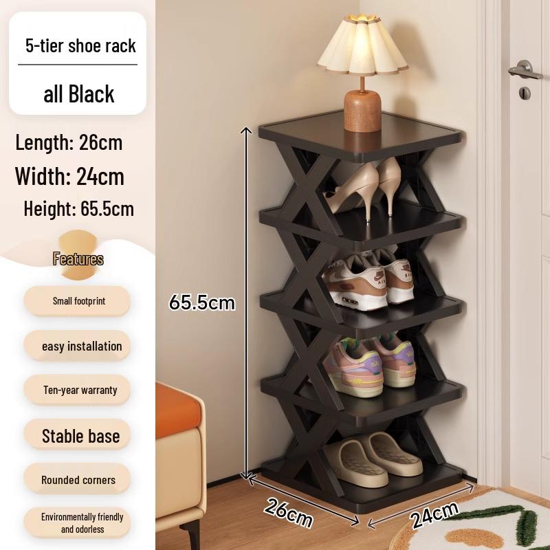 Space-Saving Dustproof Folding Shoe Rack for Narrow Entryways, Offices, or Dorms