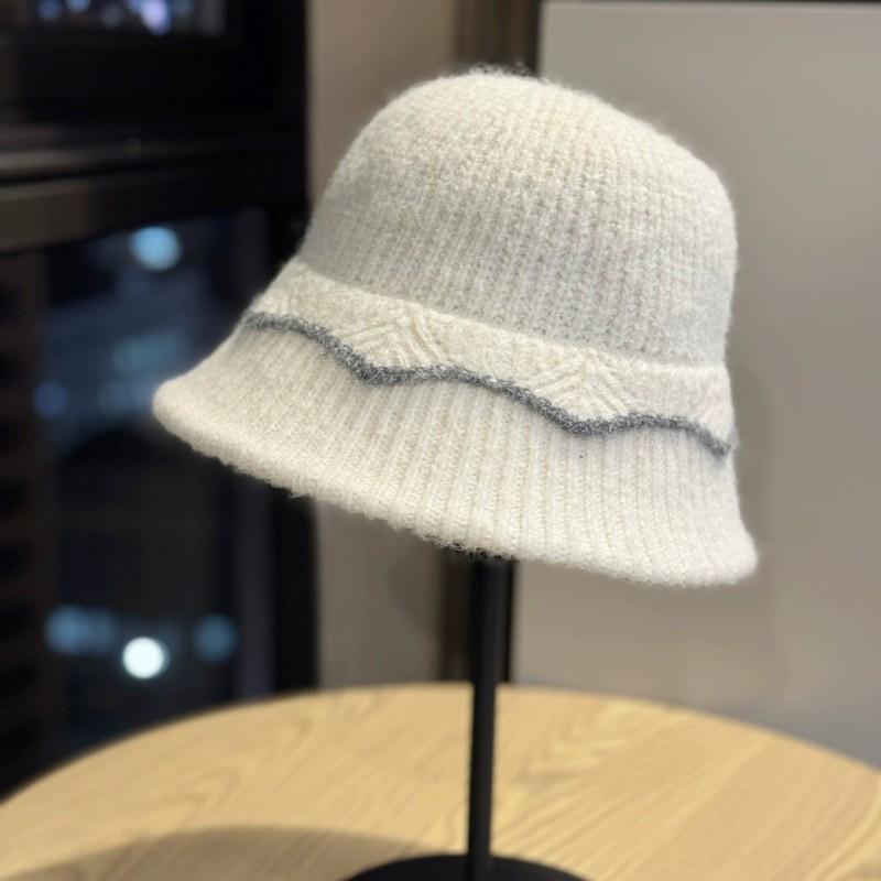 New Autumn And Winter Wool Knitted Fisherman Hat For Women Bucket Hat For Autumn And Winter Cold-Proof And Warm Bucket Hat
