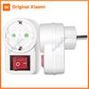 Xiaomi EU-Steckdose mit Schalter EIN/AUS Elektrischer Stecker Europäischer Standard Russland Spanien Ukraine Korea Stromkonverter Steckeradapter