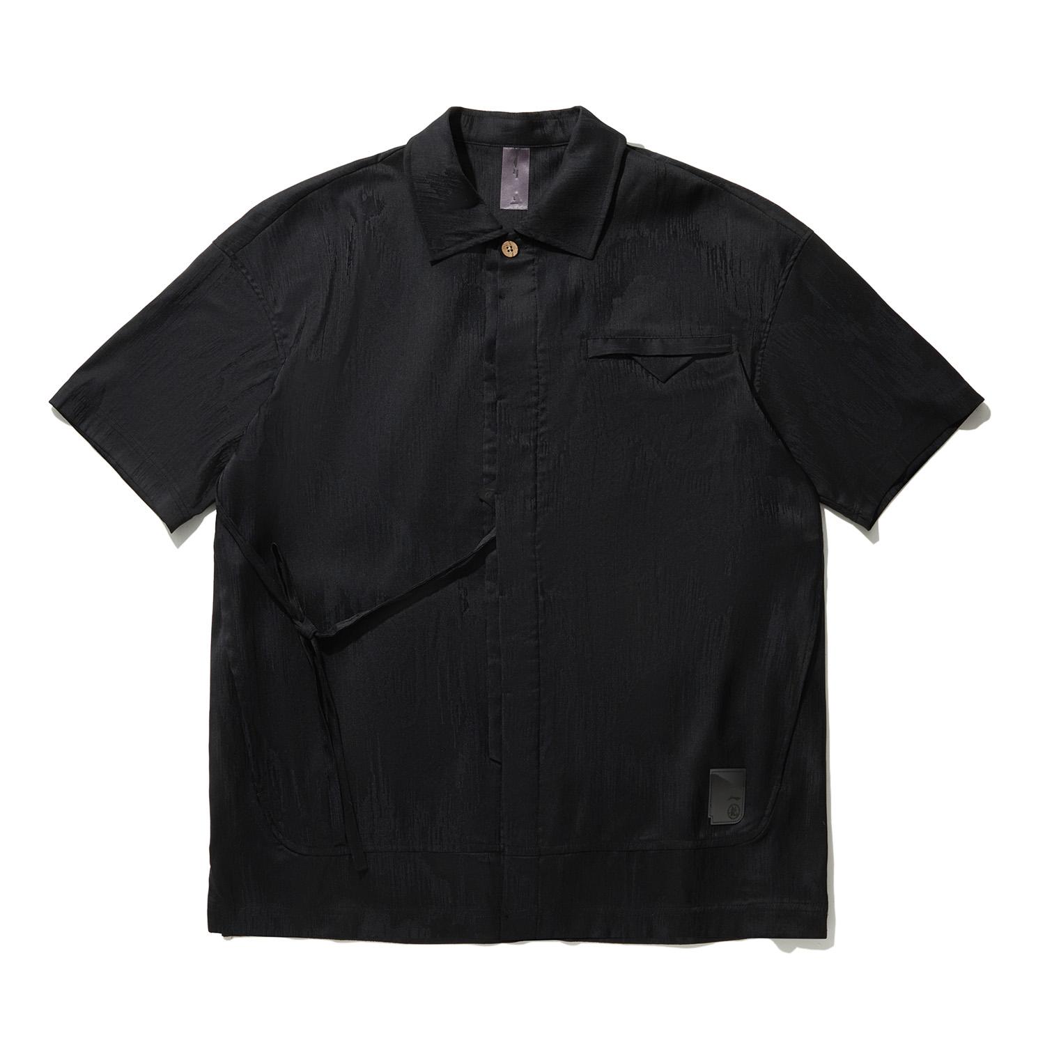 

Li Ning X Джеки Чан Коллаборация Серия Кунг-фу Однотонная Однобортная Рубашка Поло с Коротким Рукавом Мужские рубашки Черный ASHU033-2 XXL