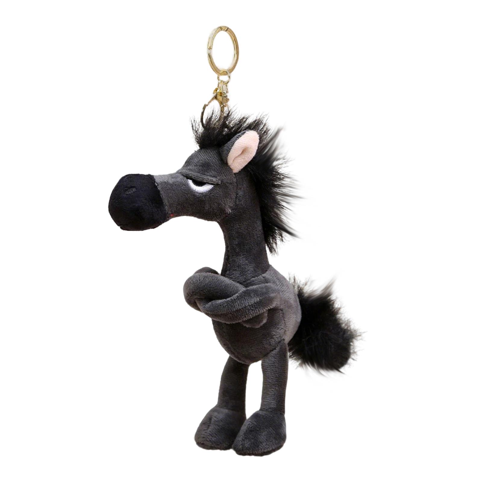 

New Year Horse-Shaped Keychain - Cute And Soft Plush Keychain Collectible - Plush Horse Toy | Suitable For Cars, Bags, Dining Tables, Etc. One Size