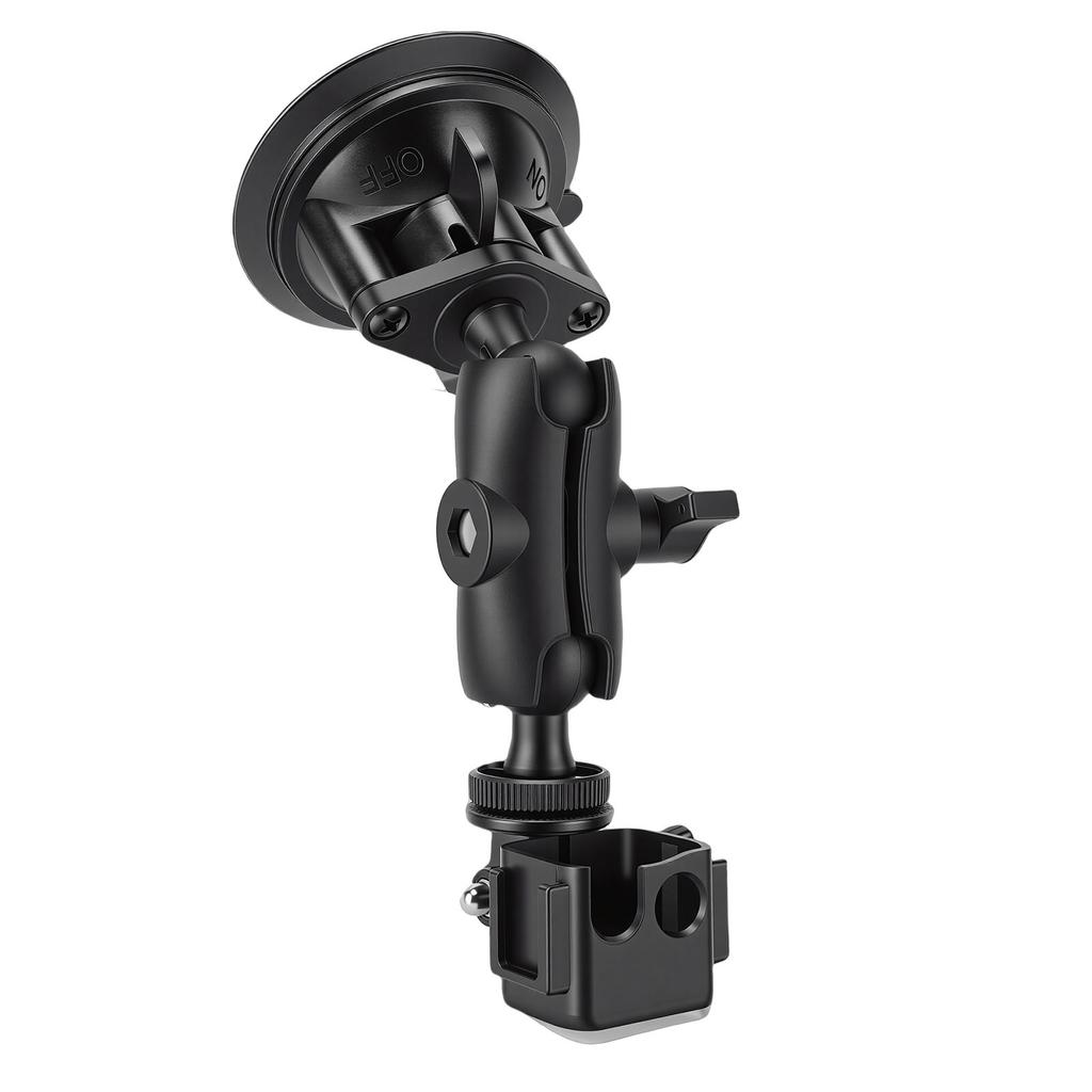 Suction Cup Mount Fit for DJI Osmo Pocket 3 Camera Car Windshield Window Dash Mount Holder with Expansion Adapter