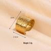 Minimalist Irregular Stainless Steel Open Ring: European & American Style Stackable Index Finger Accessory for Women