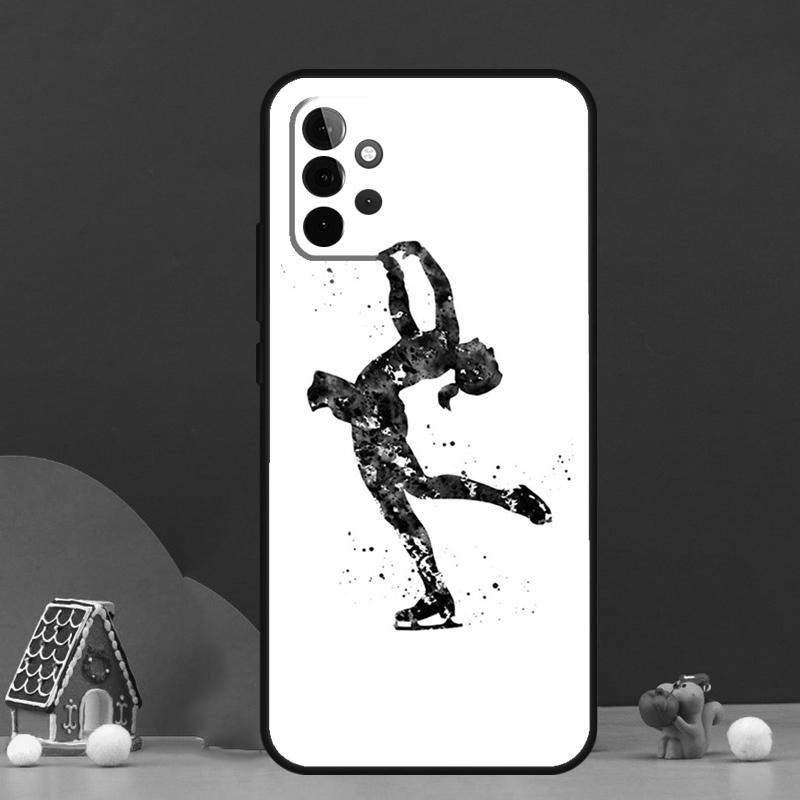 Figure Skating Ice Skating Case For Samsung Galaxy A36 A56 A06 A13 A53 A32 A12 A22 A52 A35 A17 A16 A55 A15 A54 A34 A14
