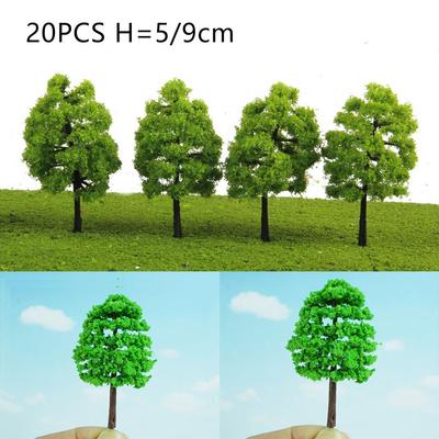 20 szt. Drzewa modelarskie 1:100 Pociąg Kolejowy Diorama Wargame Park Krajobrazowy Sceneria
