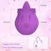 Rose Tongue Licking Vibrator Powerful Strong Shock G Spot Clitoris Nipple Vagina Stimulator Massager for Adult Couples