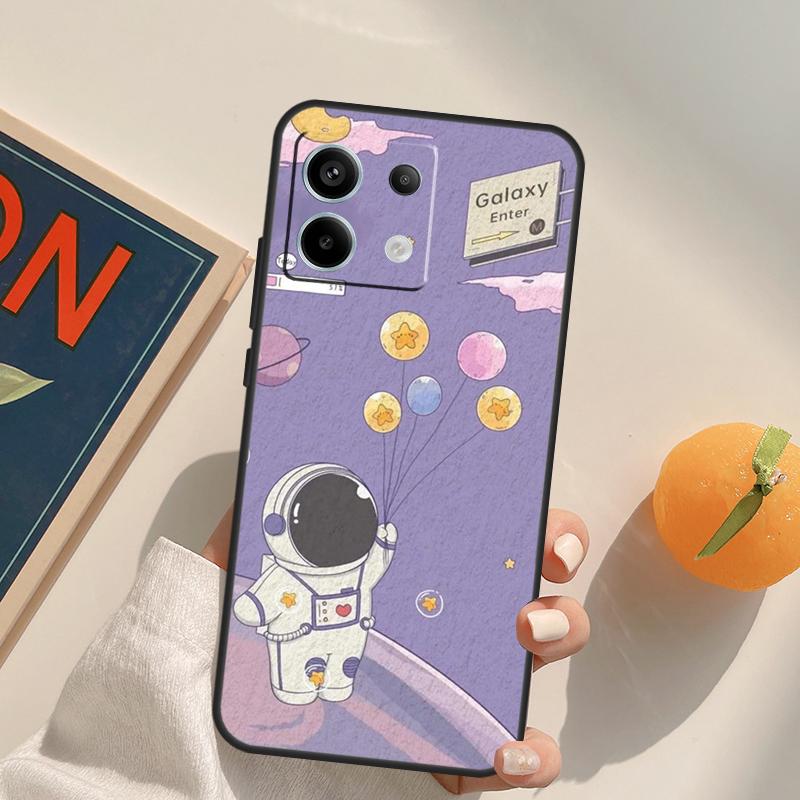 Star Astronaut Cute Funda For Xiaomi Redmi Note 14 Pro 9 10 11 12 13 Pro 10S 11S 12S Redmi 10C 12C 13C 14C Case