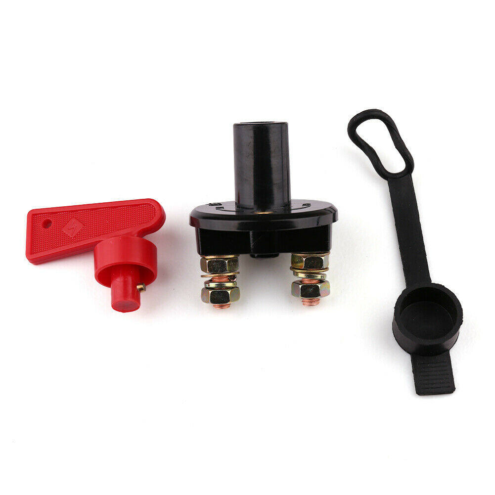 2pcs Battery Cut Off Kill Switch Master Isolator Heavy Duty 12v 24v with Key Car Boat