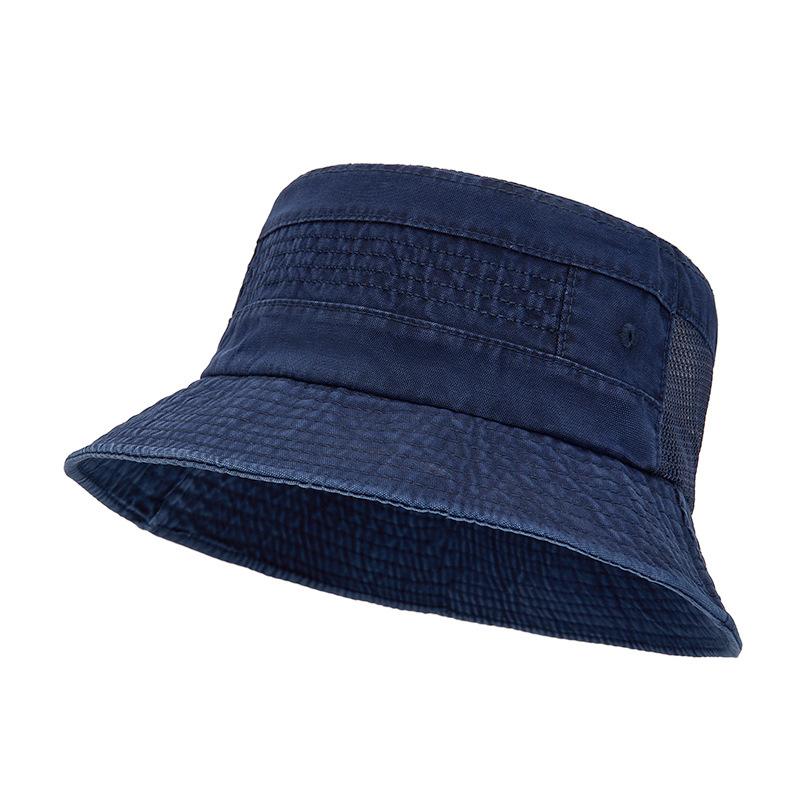 Fischerhut Herren Sommer Netz Atmungsaktiv Eimerhut Retro Outdoor Sonnenschutzhut