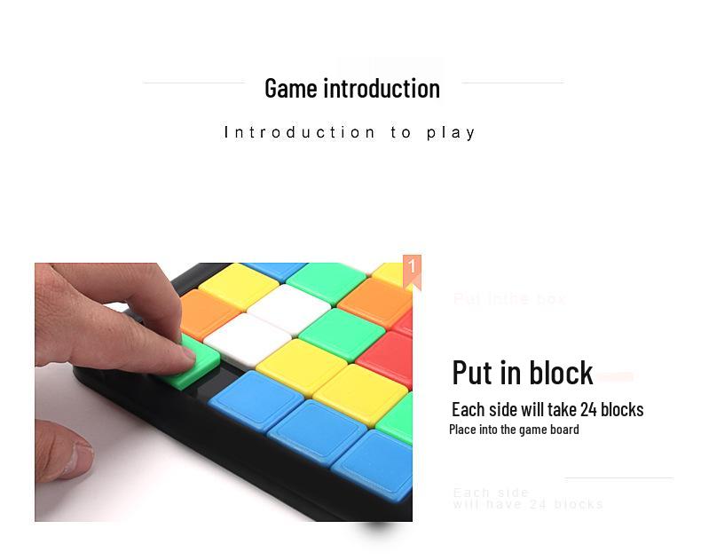 Two-Player Colorful Rubik's Cube Battle Game: Educational Parent-Child Puzzle Toy