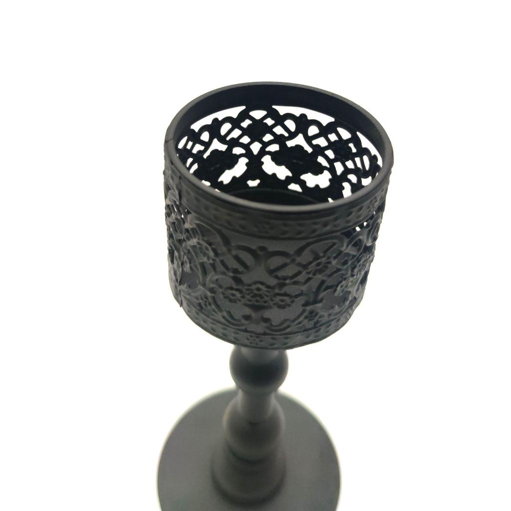 Originality Iron Candlestick Hollow Out Candle Holder Ornament Home Romantic Atmosphere Candlestick Decoration