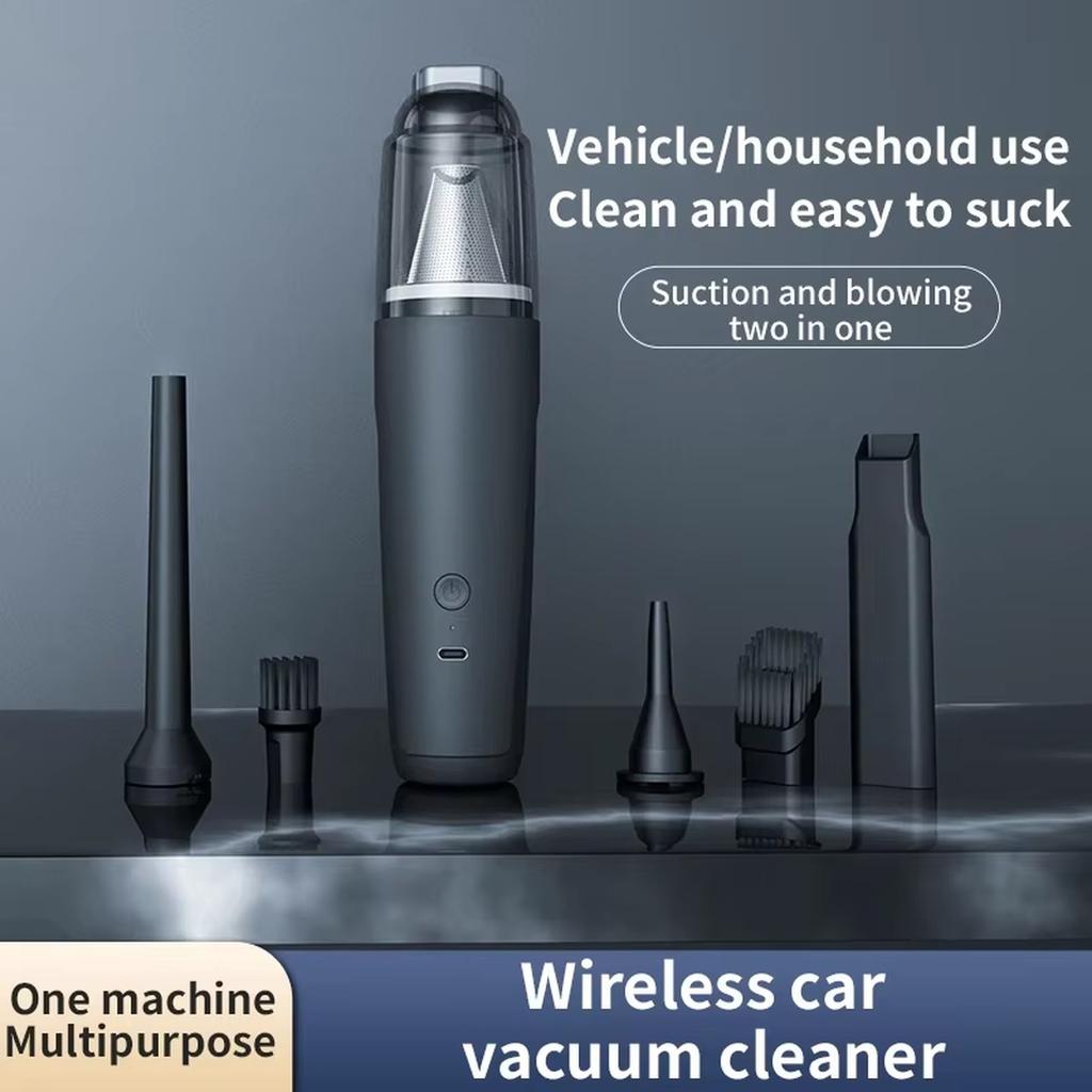Car Handheld Vacuum Cordless 13000 PA Suction Power, Portable Vacuum Cleaner for Car Home and Pet Hair, Black