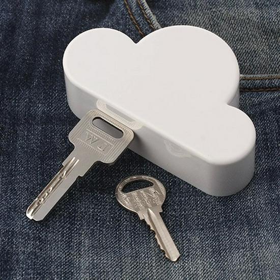 Cloud Keychain: Creative Magnetic Key Holder for Home, Anti-Lost Design
