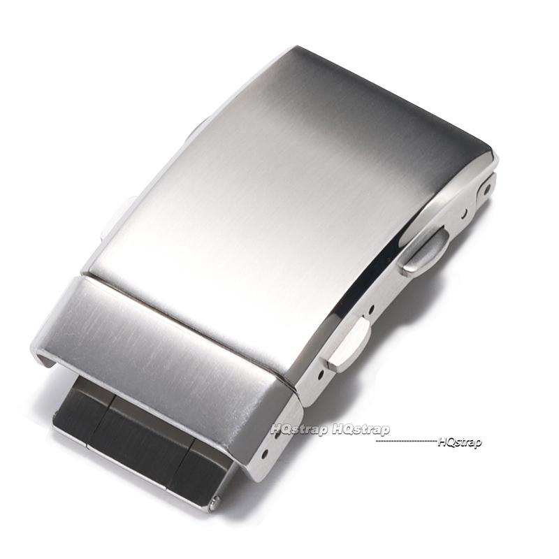 18mm 20mm 22mm Luxury Adjustable Watch Clasp 316L Solid Stainless Steel Folding Buckle High Quality Metal Clasps Strap Accessory