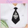 Ladies Short Sparkling Crystal Bowtie With Floral Pattern For Casual Office Wear