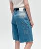 CITYBREEZE Stone Washed Denim Bermuda Pants_Indigo