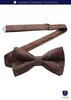 Brown Bow Tie Adult Wedding Bow Tie Formal Paisley Pattern Bow Tie One Touch Bow Tie Chief Set Easy To Put On and Take [HISDERN] Men's Off…
