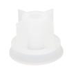 Candle Holder Mold DIY Round Shape Soft Washable Medium Silicone Candle Base Mold White