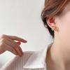 Stylish C-Shaped Multi-Ring Ear Drops with S925 Silver Needle