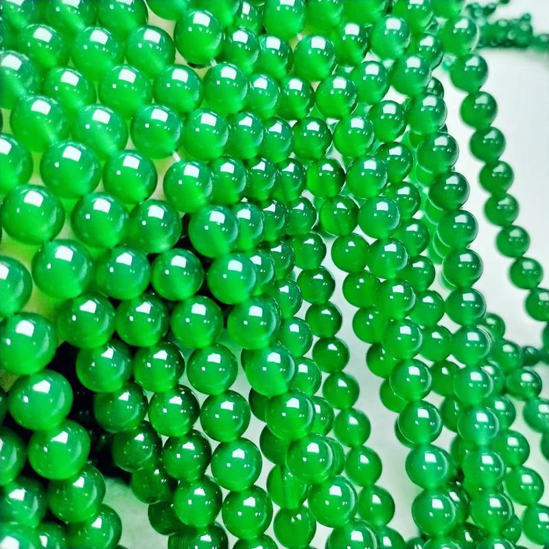 Natural Green Agate 7A DIY Jewelry Accessories Beads
