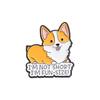Letter Corgi Delightful Brooch Pin Vibrant Cartoon Design Versatile Accessory Fashion