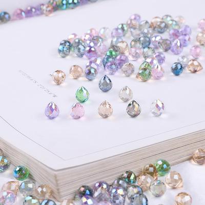 10Pcs 9*8mm Nine Colors Crystal Teardrops Faceted Glass Beads For Jewelry Making DIY Bracelet Necklace Earring