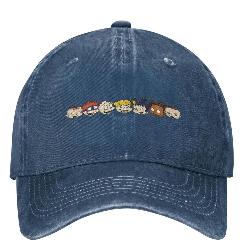 Funny Film Rugrated Character Headshots Line Up Casual Baseball Cap Summer Trucker Hat Snapback Cap Unisex Retro Baseball Caps