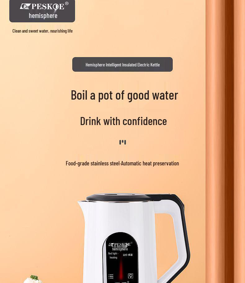 Insulated Electric Kettle with Auto Power-Off: Essential for Student Dorms