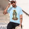Religious Unisexs Tshirt Virgin Mary With S And Design For Faithful Wearers Spring And Summer Gift For Religious Lovers 2026 New