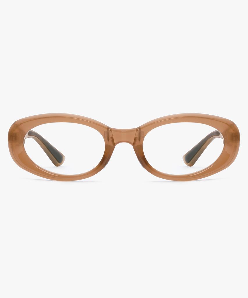 Likkeullou Rc Nirnir Folder Blue Light Glasses Brown