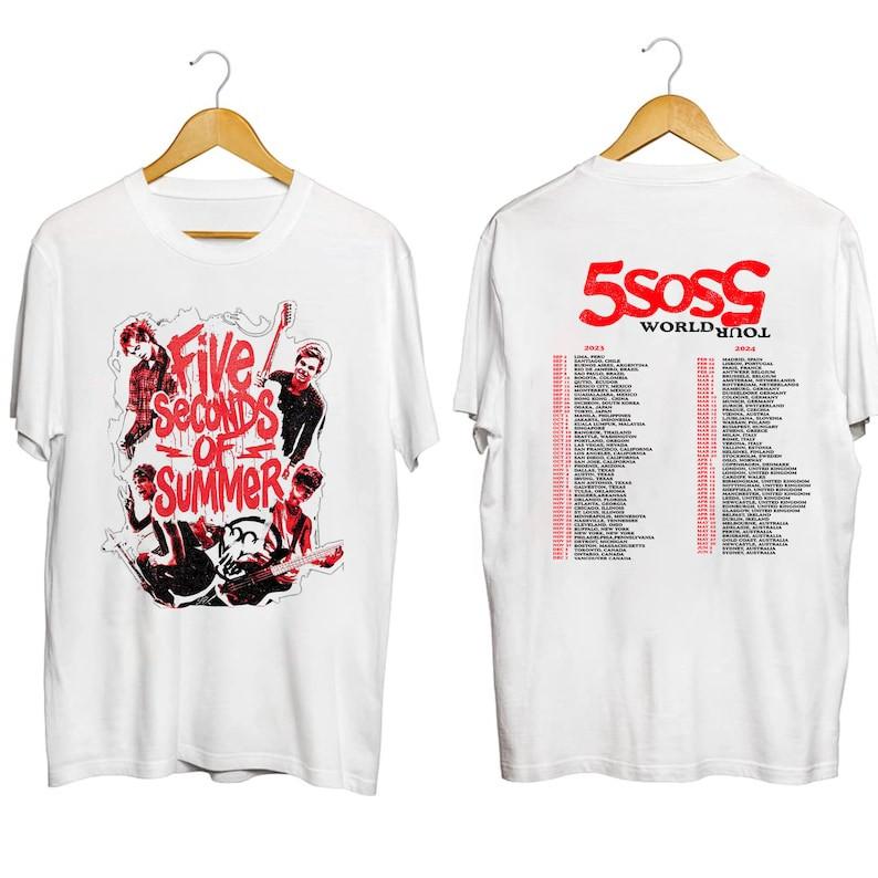 5 Seconds Of Summer World Tour 2023 2024 Shirt