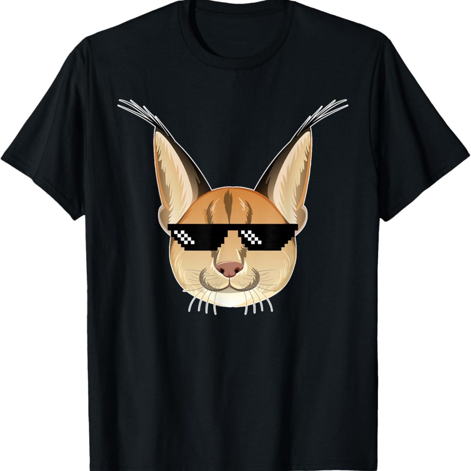 Мем Кот Флоппа Мем Кот Флоппа Кот Смешной Каракал Футболка S