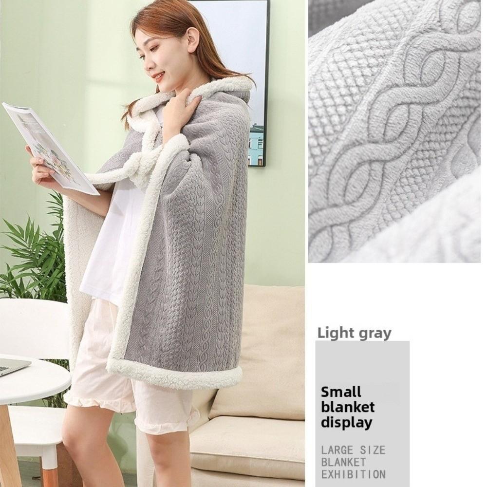 Thicken Flannel Blanket Shawl Double Layered Women Scarf Soft Warm Shawl  Travel
