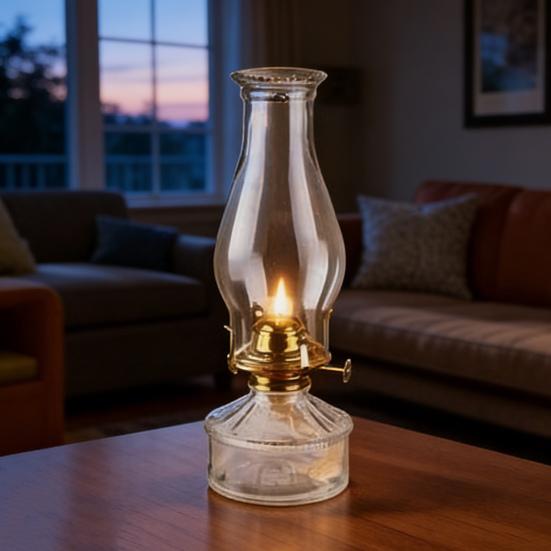 Oil Lamp Shade Replacement Vintage Glass Shade for Stable Flame And Oxygen Flow Traditional Oil Lamp Parts Home Decor Lighting