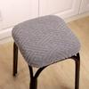 Jacquard Bar Chair Cover Stretch Short Back Bar Stool Covers Dining Room Anti-Dirty Seat Slipcovers For Hotel Wedding Home