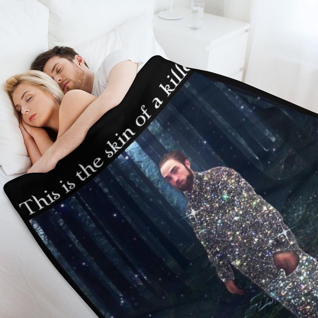 This Is The Skin Of A Killer Bella Meme Throw Blanket blankets and throws halloween For Baby Bed Blankets