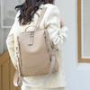 Multifunctional fashion backpack Urban simple commuter shoulder bag PU soft leather texture anti-theft student school bag